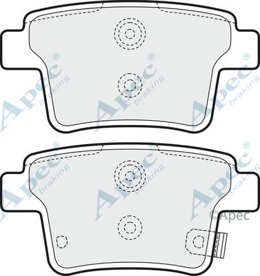 APEC BRAKING Bremžu uzliku kompl., Disku bremzes PAD1631